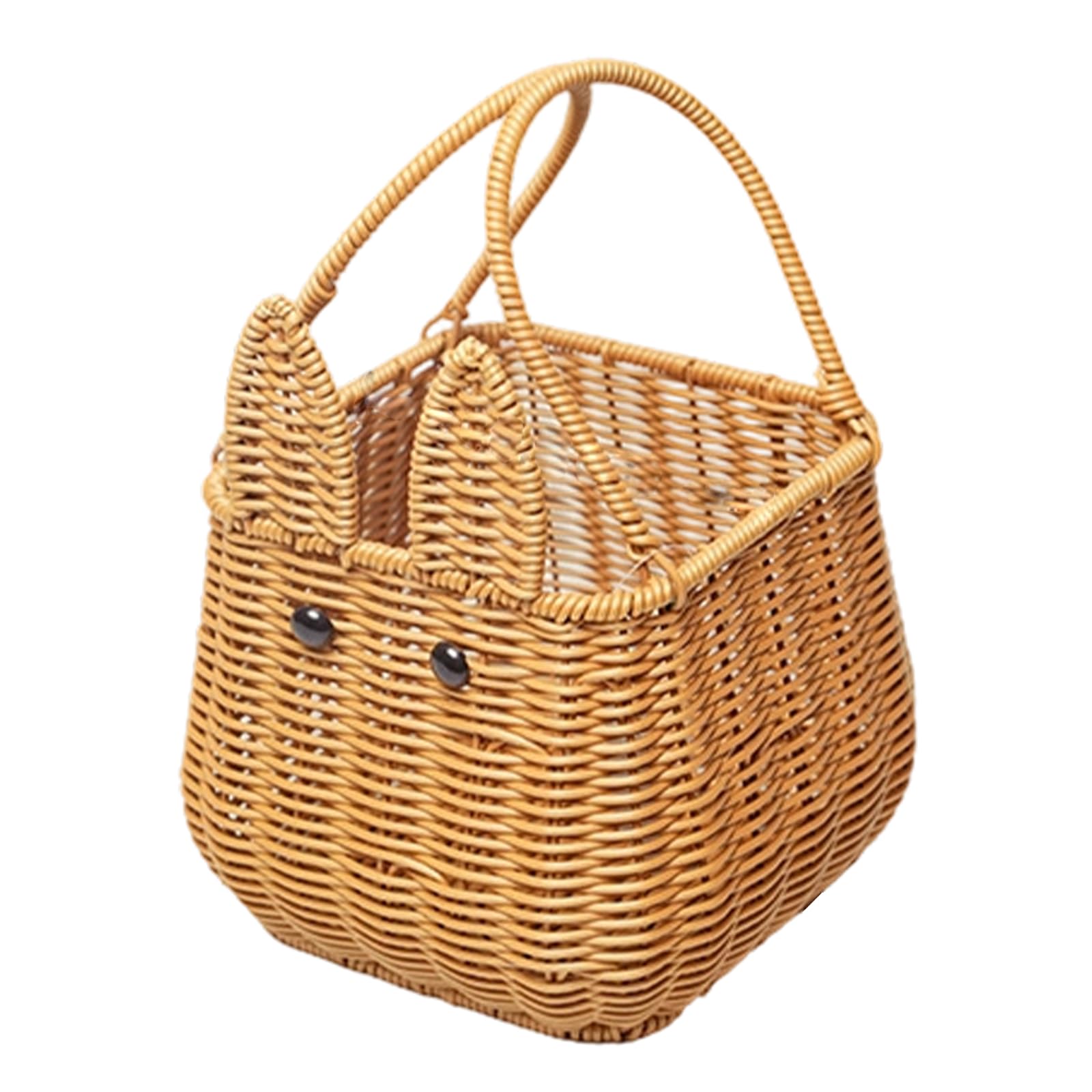 HENYGEN Sturdy Woven Storage Container Waterproof Bin for Fruits Snacks and Picnics Supplies in Unique Design PP Woven Basket