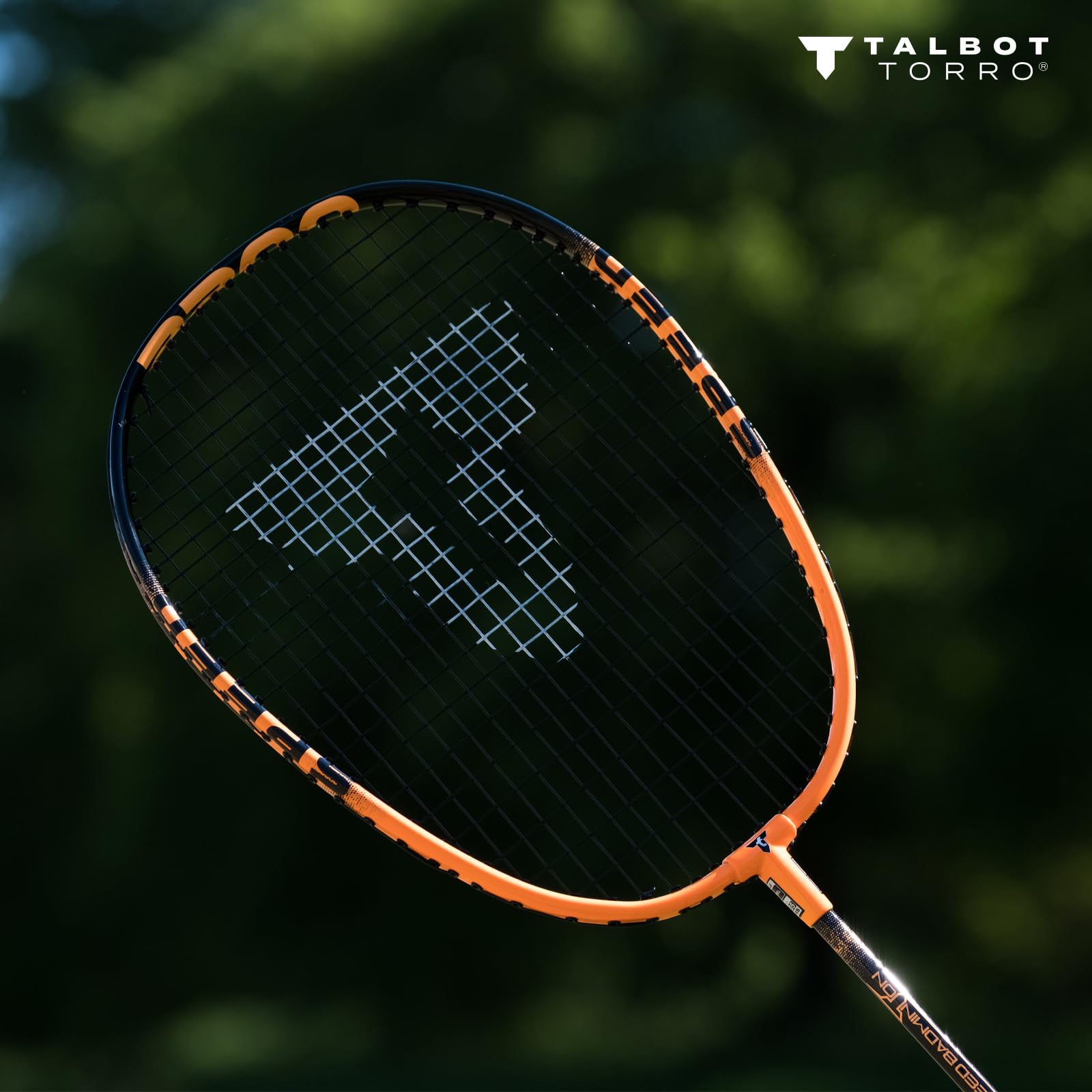 Talbot Torro Speedbadminton Set 2 Raquetas Aluminio 58,5 cm 3 Birdies Wind-Resistant Bolsa Malla