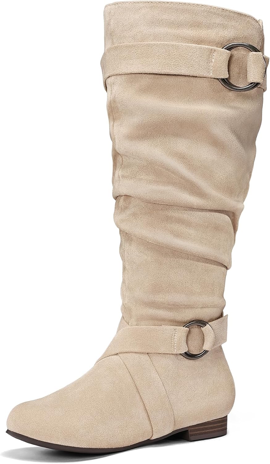 mysoft Women's Knee High Boots - Slouchy Flat Design