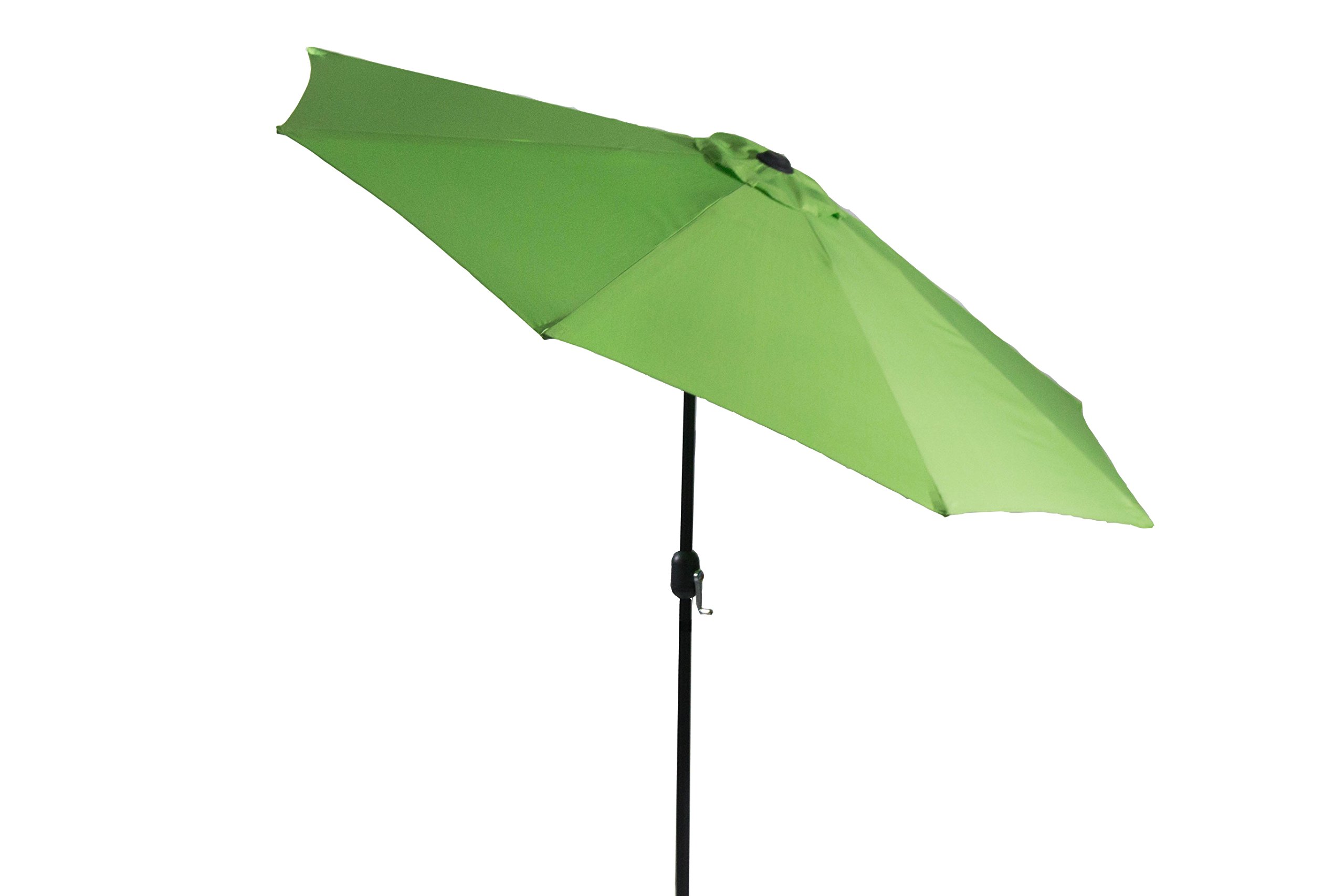 Amazon Com Penny Online 9 Ft Patio Umbrella Outdoor Deluxe Aluminumwith Push Button Tilt And Crank Apple Green Garden Outdoor