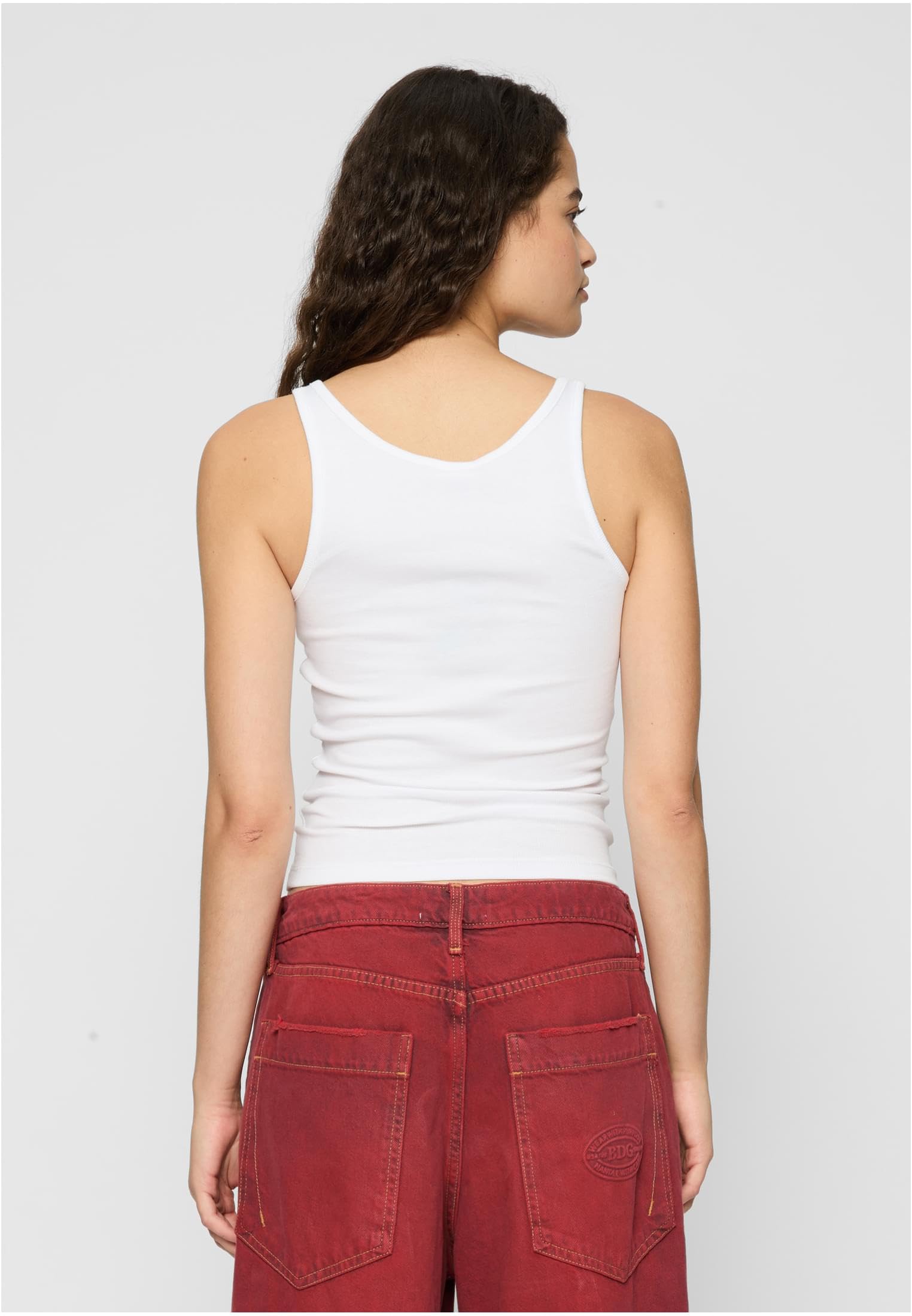 Urban Classics Damski top damski Organic Basic Rib Top 2-pak czarny + bia?y XL, czarny + bia?y, XL