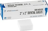 Vista 1 de 200 Almohadillas de gasa 2x2 - Esponjas de gasa no tejidas suaves de 4 capas - Gasa dental no estéril y toallitas estéticas - Gasas cuadradas