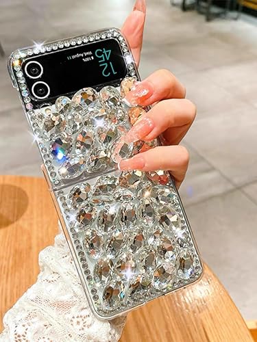 Miniatura 5 de Funda para Motorala Razr 2023, diseño femenino con diamantes, diseño femenino para Moto Razr 2023, con diamantes de imitación de cristal brillante,