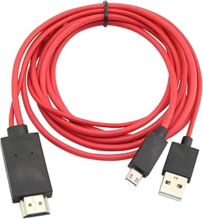 Micro HDMI HDTV Cable Adapter w/ Remote Control for Samsung Galaxy Tab S 8.4 SM-T700 SMT705 Tablet