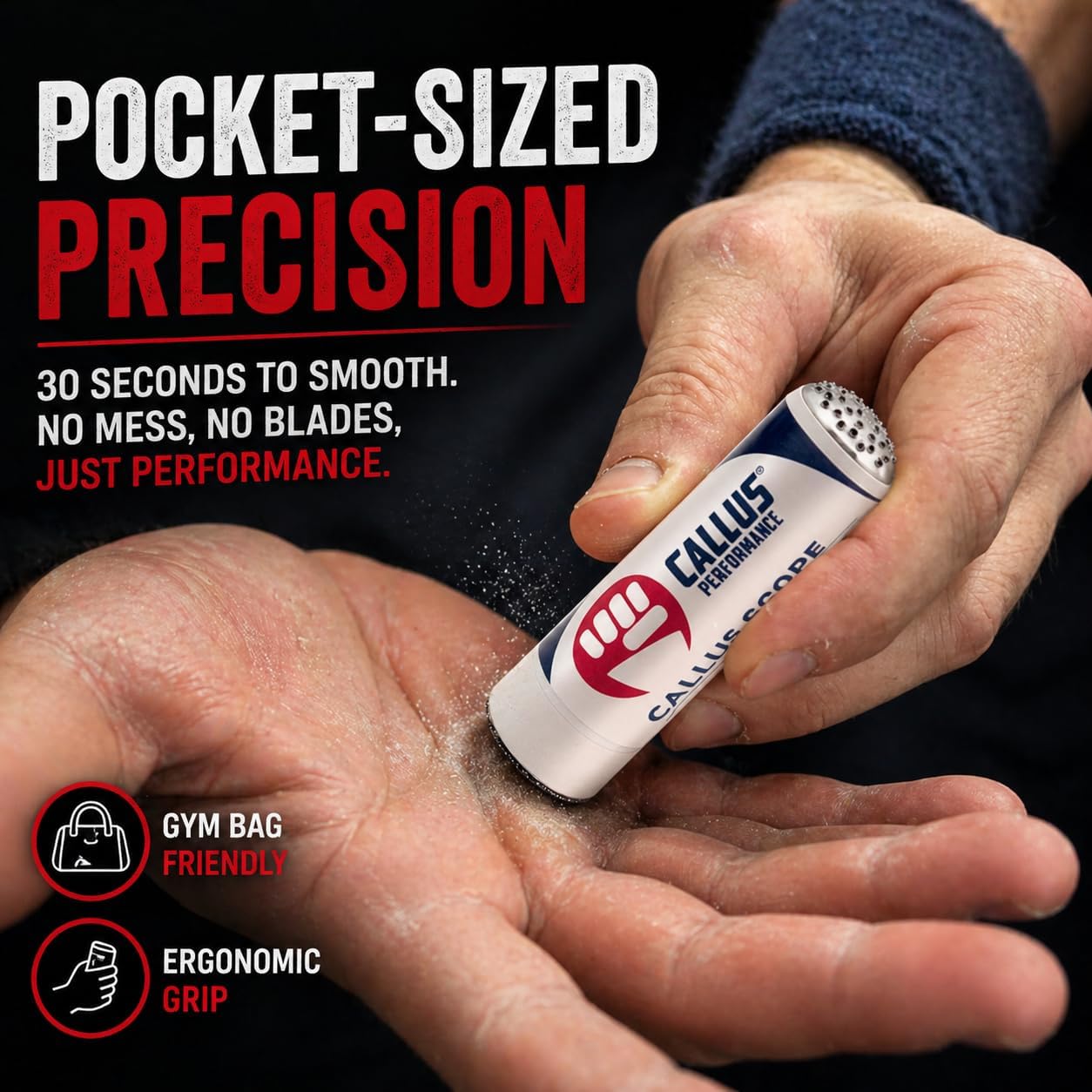 Hand Callus Shaver & 2 Smoothers | Precision Removal Tool for Weightlifters & Functional Fitness | Safe Alternative to Razors | Prevent Rips