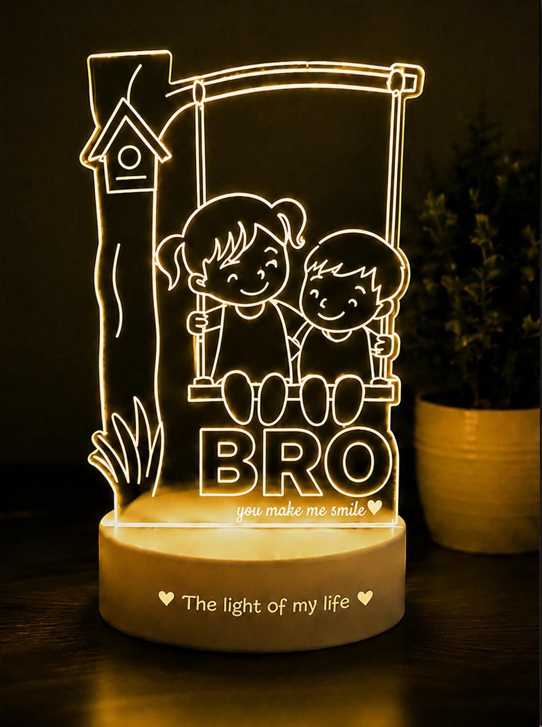 By Pepperfry Rakhi Brother Gift - BRO led lamp | LED, Lamp-image-28