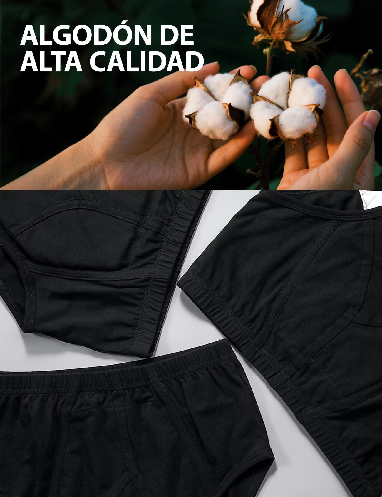 Carer Slip para Incontinencia Hombre 3 piezas, Calzoncillos Reutilizables y Lavables de Algodón con Almohadilla Absorbente 200 ml, Calzoncillos de Incontinencia Hombre Talla XL