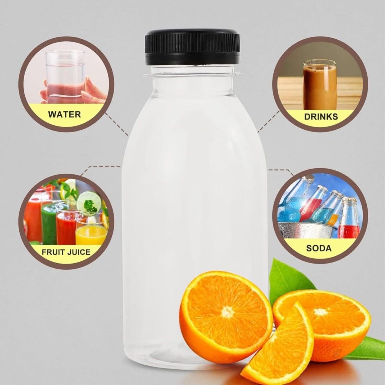 Amazon｜[otoye] 空のペットボトル キャップ付き 50本セット 350ml 再