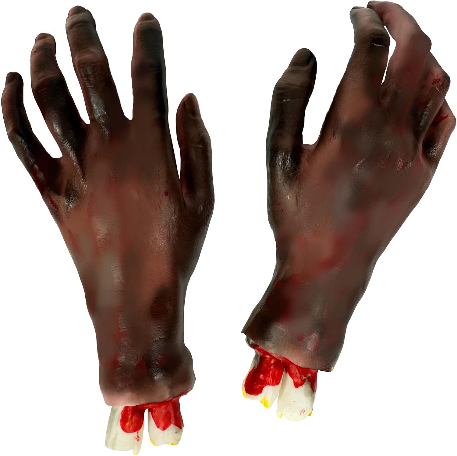 KatchOn, Fake Human Bloody Severed Hand - Body Parts Halloween Props | Fake Hands Scary Halloween Decorations | Bloody Decorations, Fake Hands Zombie Decorations | Scary Hand Props for Haunted House