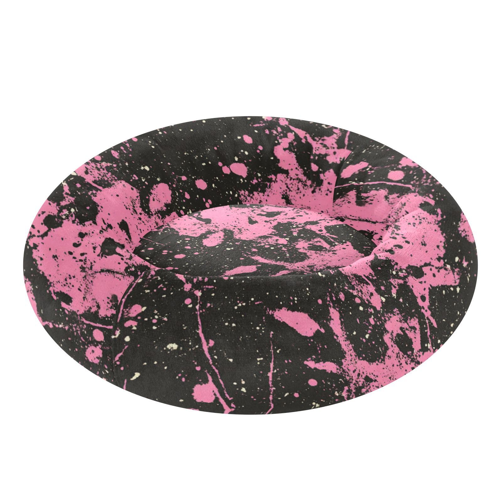 Lit orthopédique pour chien chaud confortable et isolant motif chiné taille XS