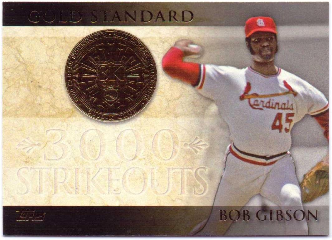 Bob Gibson 2012 Topps Gold Standard #GS-5 - St. Louis Cardinals