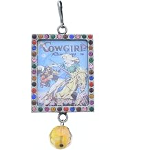 Pendant, interchangable art, 46mm x 36mm, 3 each, silver plate