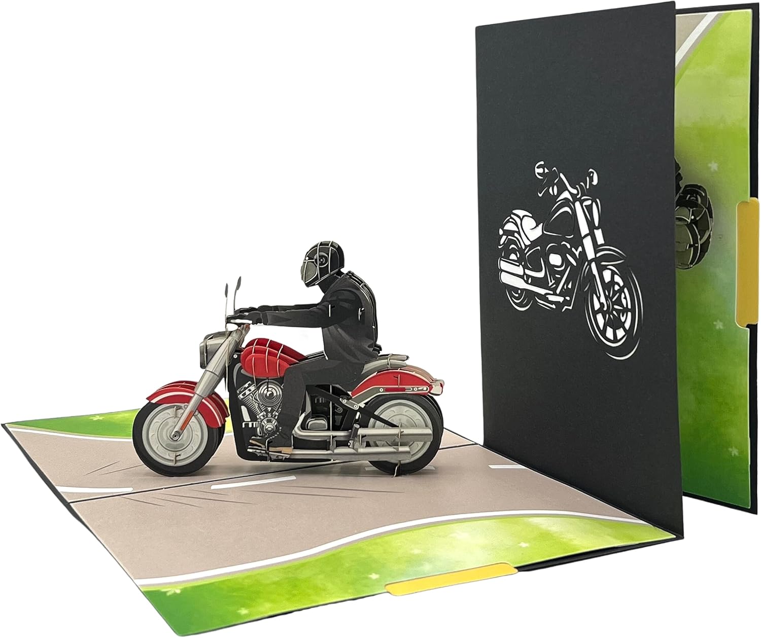 3D Pop Up Greeting Card Vehicles Theme (Motorcycle) - Image 2