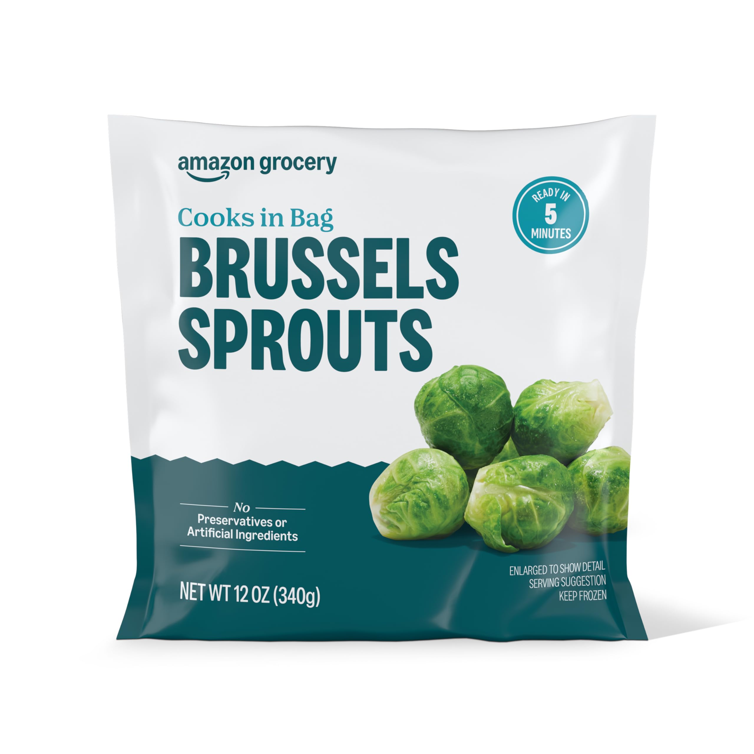 Amazon.com: Amazon Grocery, Brussels Sprouts, 12 oz, Frozen