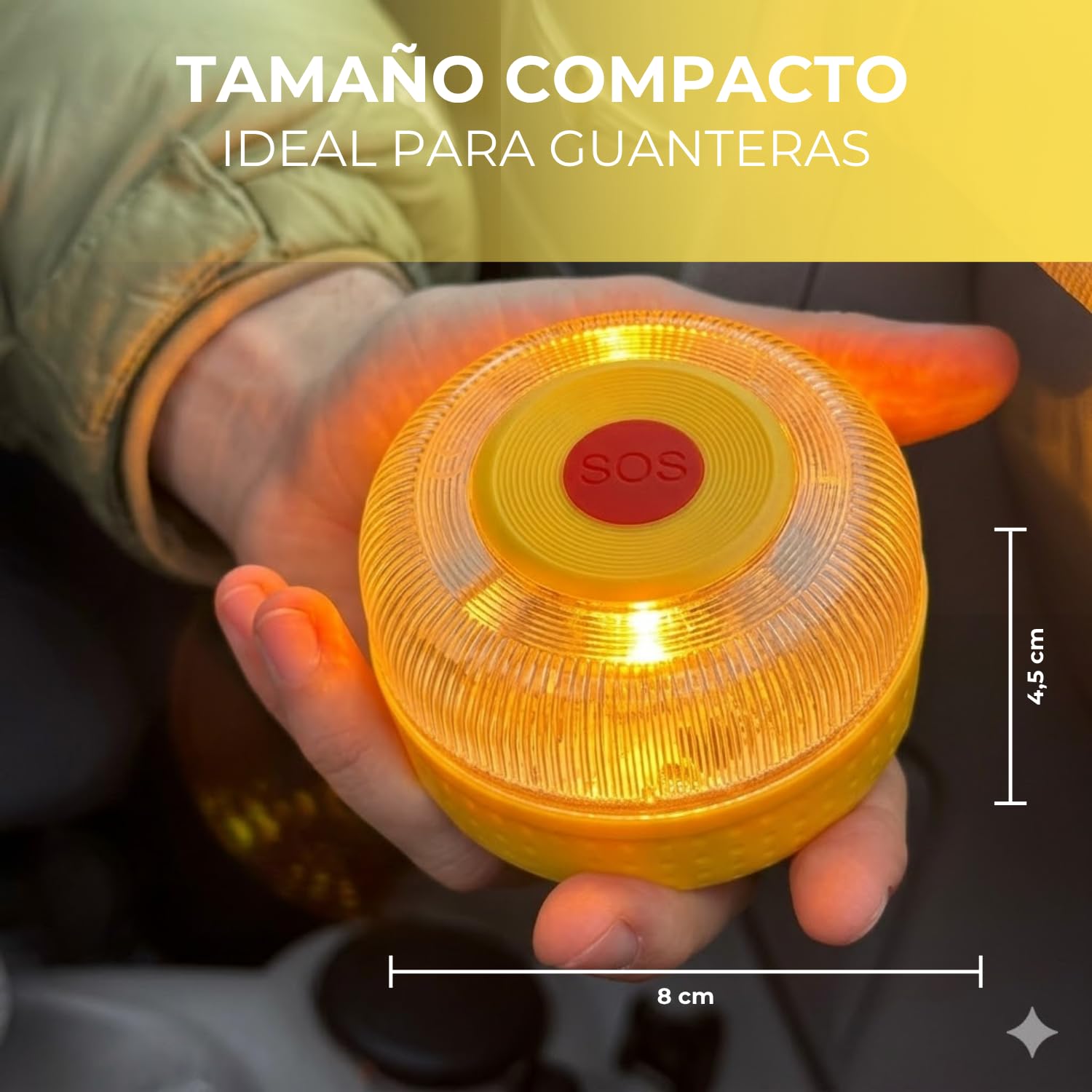 MIAC SAFETY LIGHT IoT Baliza V16 Homologada DGT con Geolocalización SIM y Datos Incluidos hasta 2038 - Luz Emergencia Coche Homologado DGT 3.0 — view 8