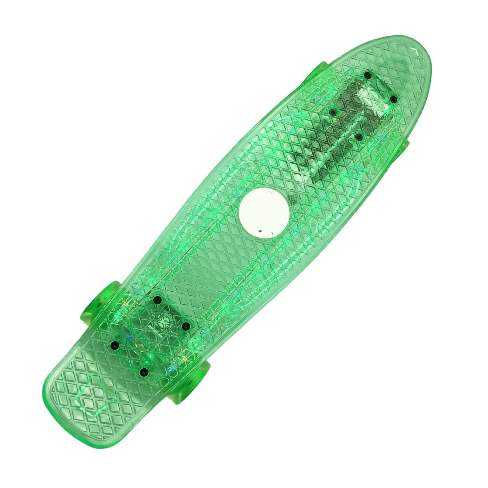 Skateboards Skateboards, 22 Zoll Kleines Fischbrett für Kinder, Ahorn-Cruiser Skateboard, einschließlich LKW, Flash PU-Räder, buntes Muster, Lager Für Kinder und Anfänger