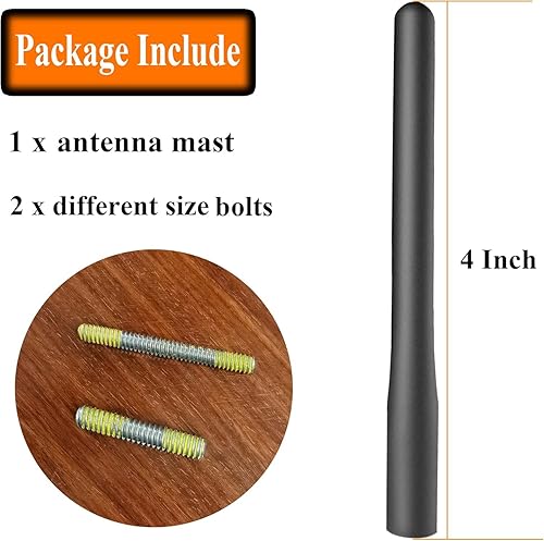 Miniatura 4 de Antena de repuesto de 4 pulgadas para Ford Raptor (2010-2023), antena Ford Raptor, mástil de antena de aluminio