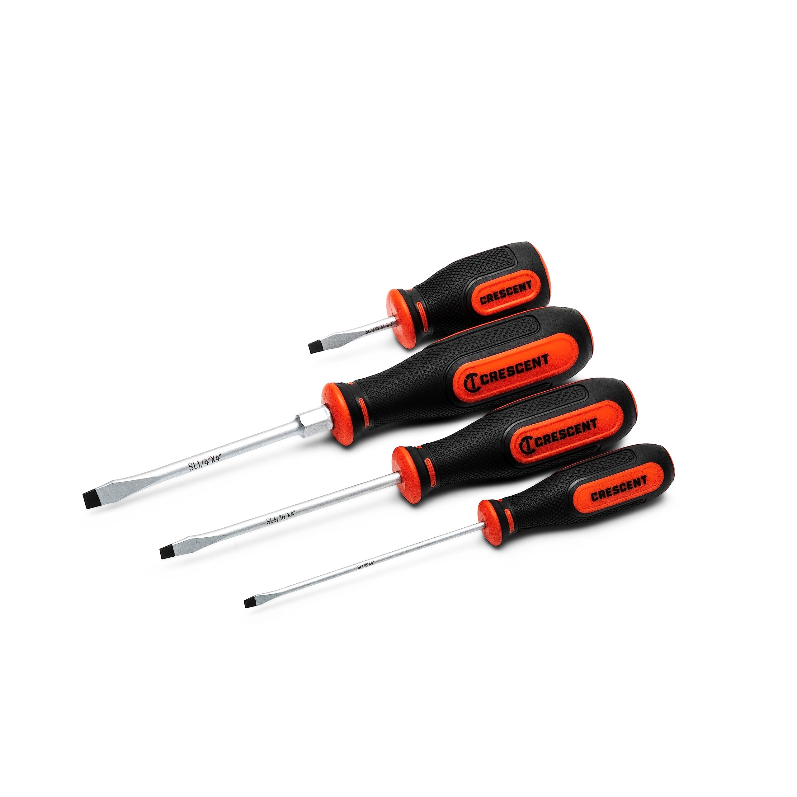 Jeu de 4 pièces fendues CRESCENT CSSET4PC manche ergonomique bi-matière