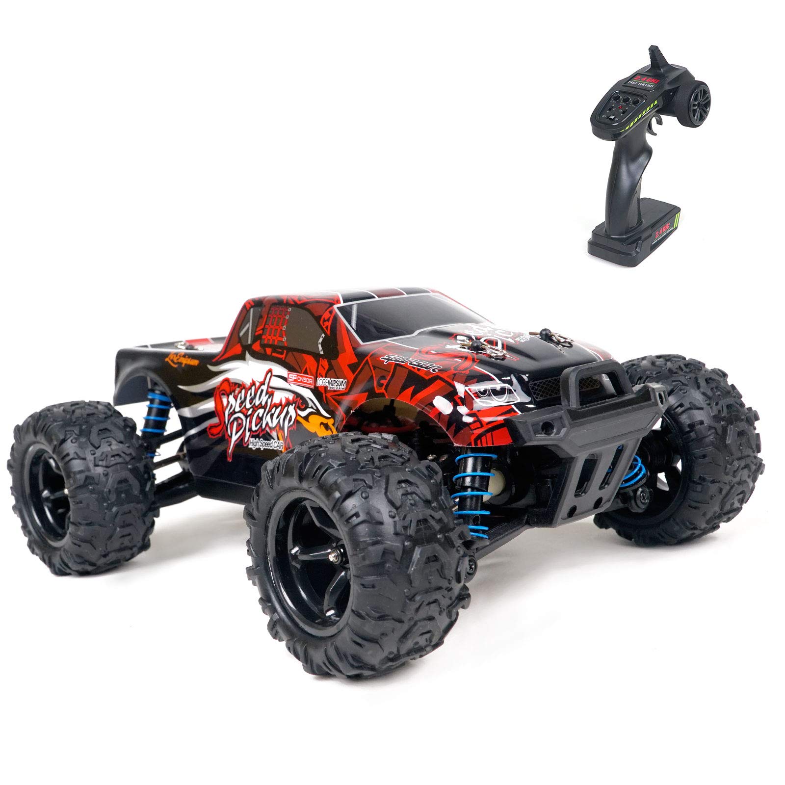 Buy WOWRC 9300 1/18 Scale RC Truck 4WD High Speed Rock Crawler 40KM/h RC Monster Truck, 2.4Ghz