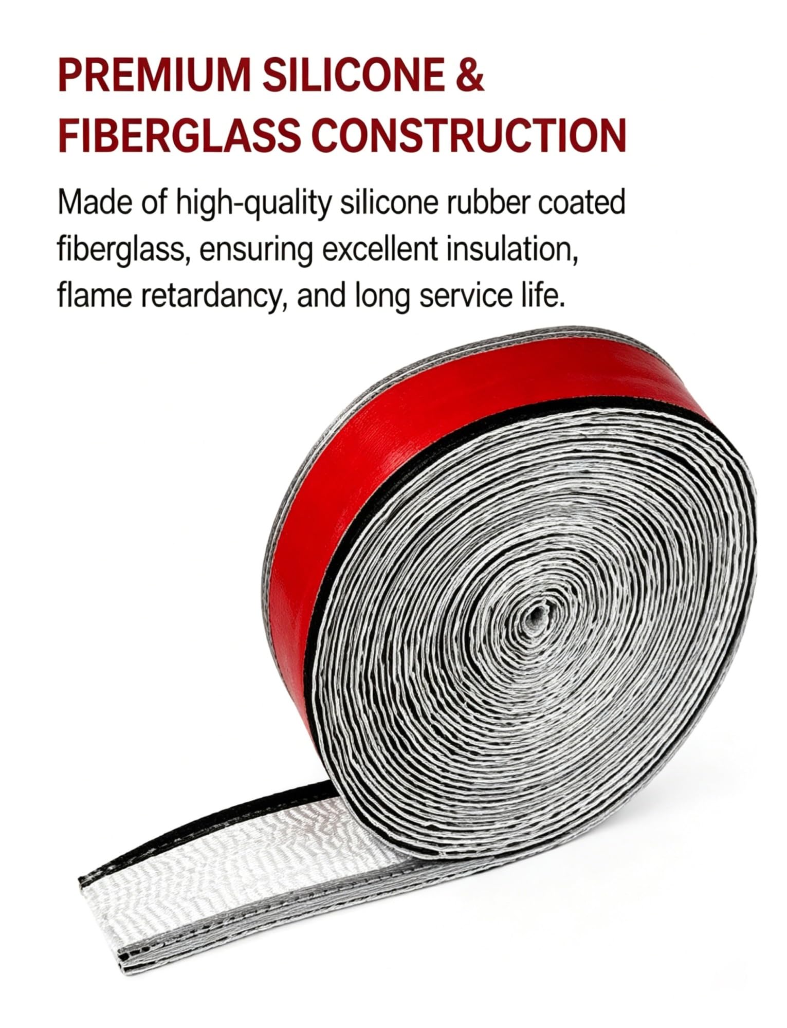 Funda de aislamiento térmico de fibra de vidrio: protección ignífuga para cables de alta temperatura