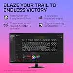 HyperX Alloy Origins Core - Tenkeyless Mechanical Gaming Keyboard, Software Controlled Light & Macro Customization, Compact Form Factor, RGB LED Backlit, Tactile HyperX Aqua Switch,Black