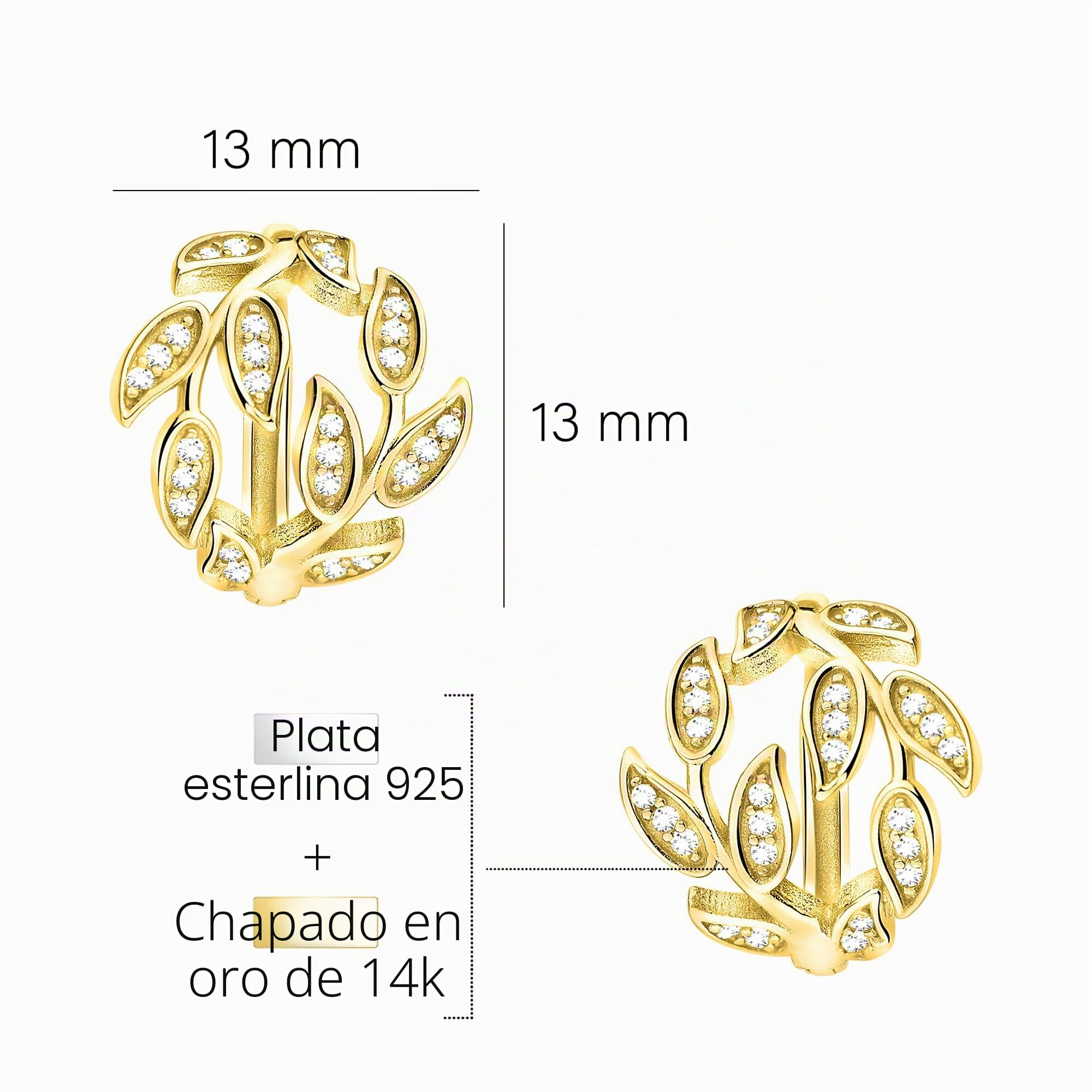 SOFIA MILANI - Pendientes para Mujeres en Plata de Ley 925 - Pendiente Colgante de Ornamento