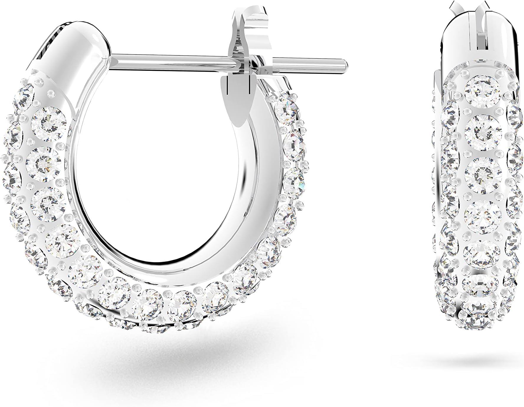 Swarovski Stone Hoop Earrings