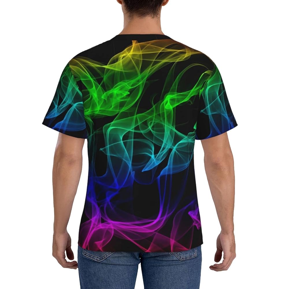 Glow in Dark Splatter Neon T-Shirt for Men and Women,Small