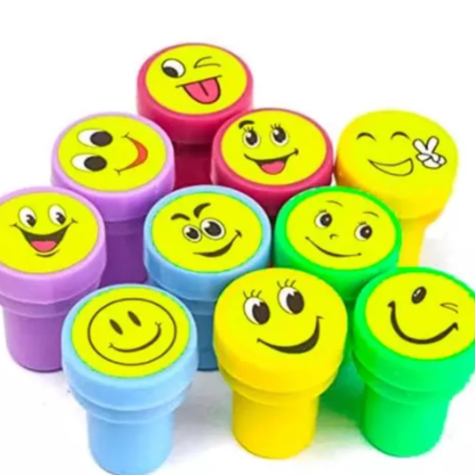 Smiley Stamp /10 Pcs Kids Set of Emoji Smiley Design Face Stamps for School Craft Pencil Tops Gift for Teacher & Students (B0CK3TVTYF) Amazon Price History, Amazon Price Tracker