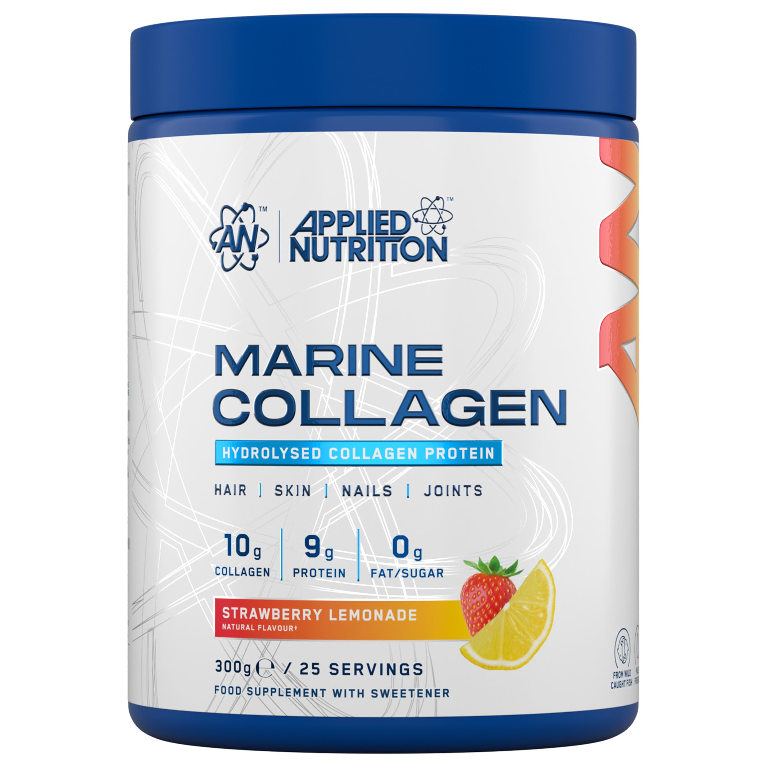 Applied Nutrition Marine Collagen Beauty Support Powder Strawberry Lemonade Flavour - 300G