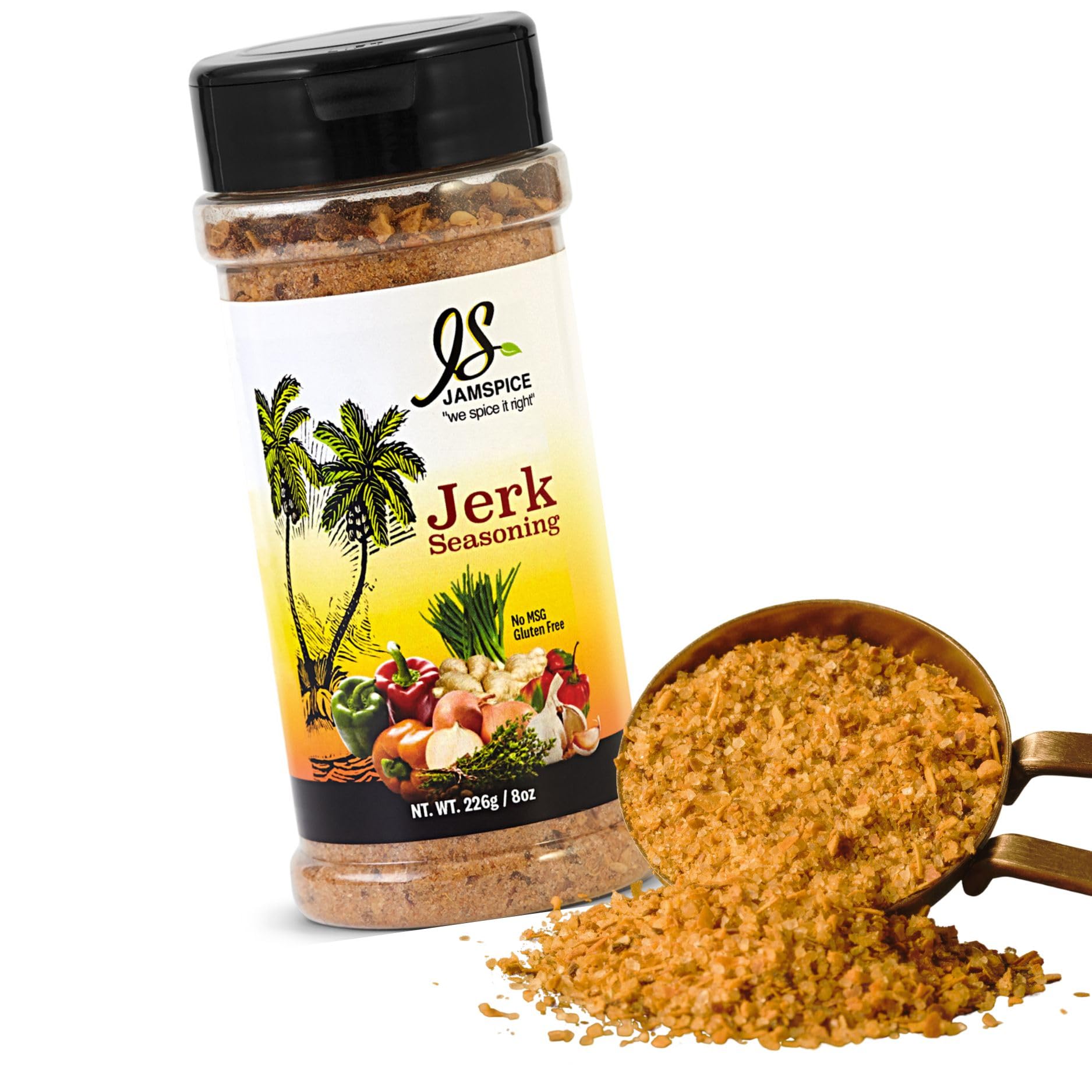 Buy Jamspice Authentic Jamaican Jerk Seasoning, 8 oz Dry Rub Perfect
