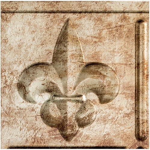Miniatura 8 de FASÄDE Fleur-de-lis - Panel decorativo de vinilo para salpicaduras en cachemira (muestra de 6 x 6 pulgadas)
