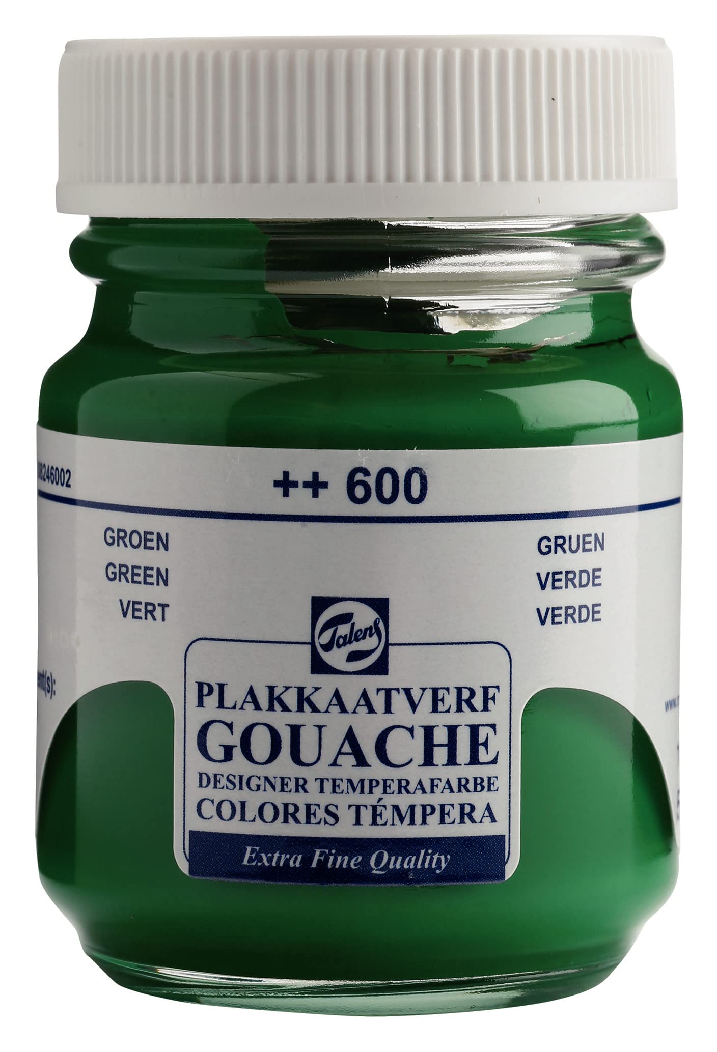 Talens Gouache Extra Fine Quality - 50 ml Bottle - Green 600 - Highly Pigmented Matte Finish Paint for Artists & Designers