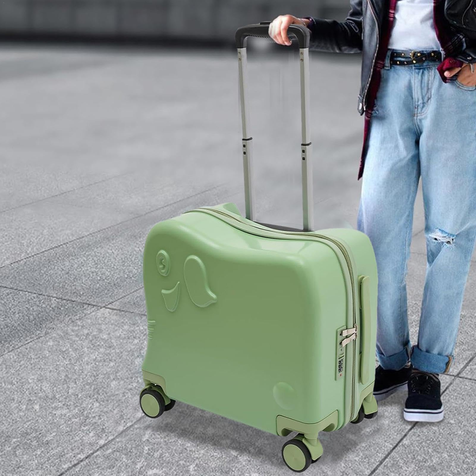 Valigia per bambini Bagaglio per bambini con ruote | Valigia con ruote a | forma di elefante per tutti i piccoli bagagli con ruote per bambini | Valigia da viaggio per bambini portatile Bagaglio