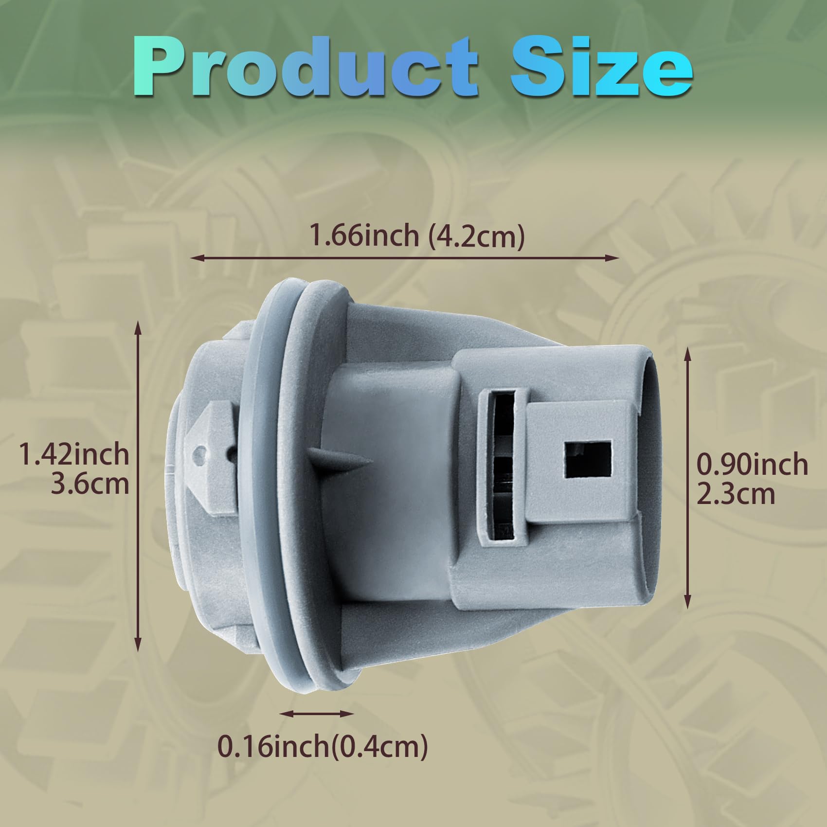 PAGOW 2PCS Front Turn Signal Light Bulb Plug Socket Gray Replacement OEM 90075-60060 Compatible with Many Vehicle Models