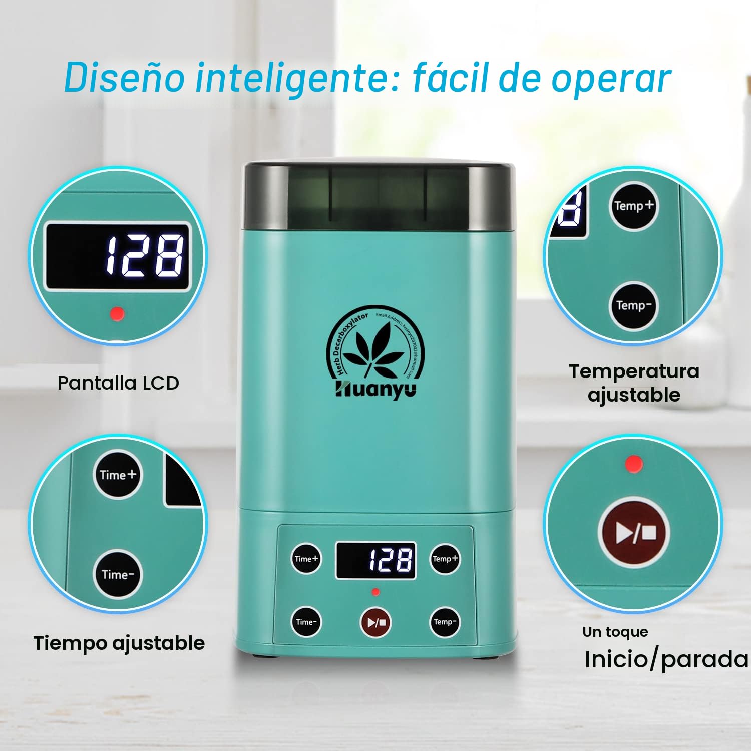 Huanyu Decarboxylator für Kräuter Kräuteröl Infusionsmaschine Butteröl Infuser