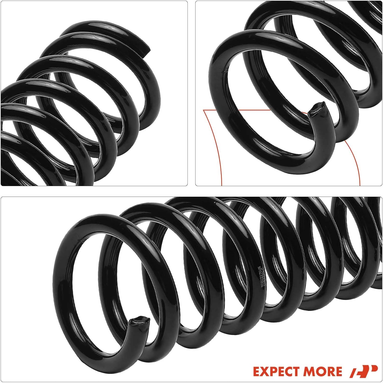 A-Premium 2Pcs Front Suspension Coil Spring Compatible with Chevrolet Monte Carlo 1971-1972, Chevelle, El Camino & Pontiac GTO, LeMans, Tempest & Oldsmobile Cutlass Supreme, F85, Replace# 3923382
