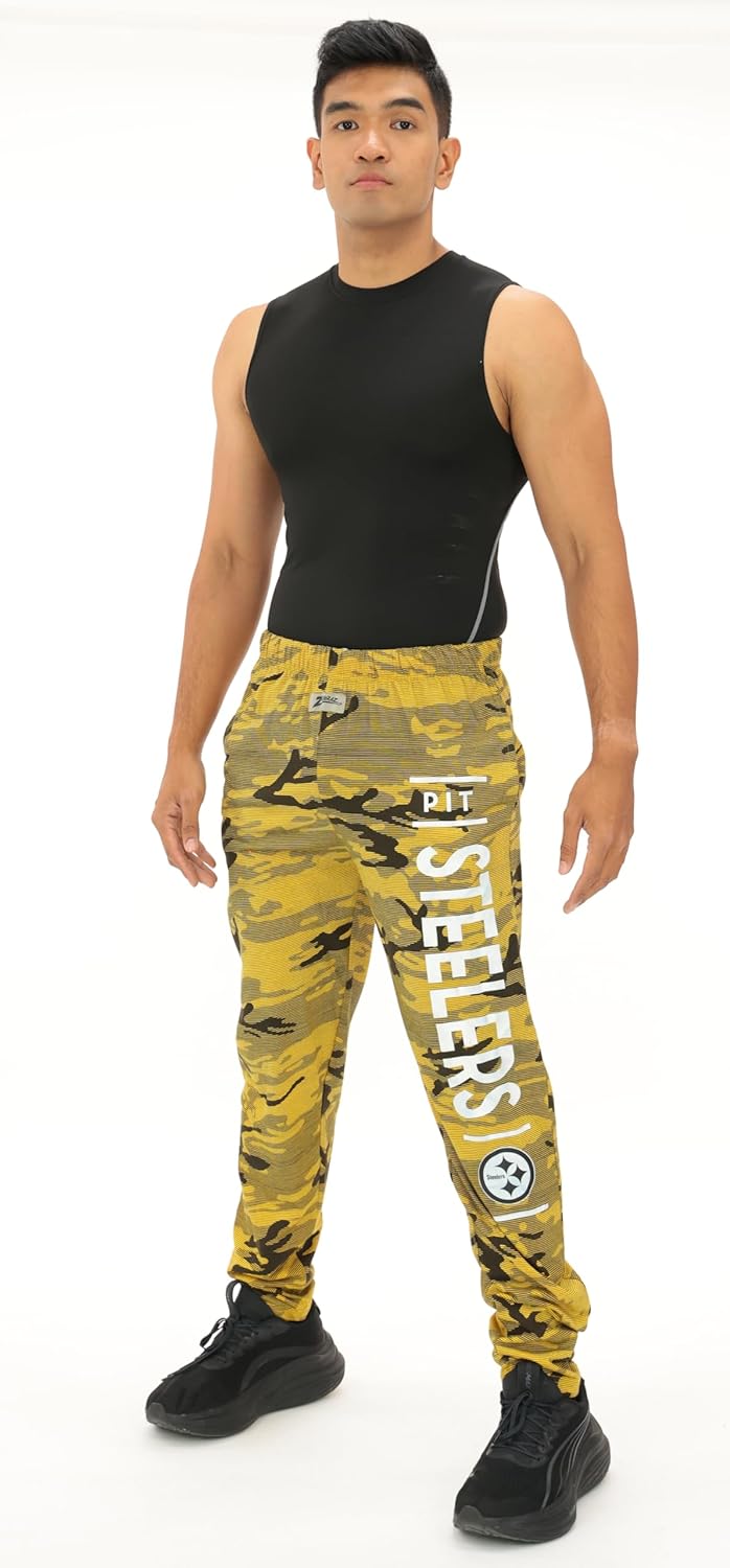 Zubaz 88 NFL Team Logo Pants for Men and Women – Unique Prints and Signature Style – Ideal for Tailgating or Lounging