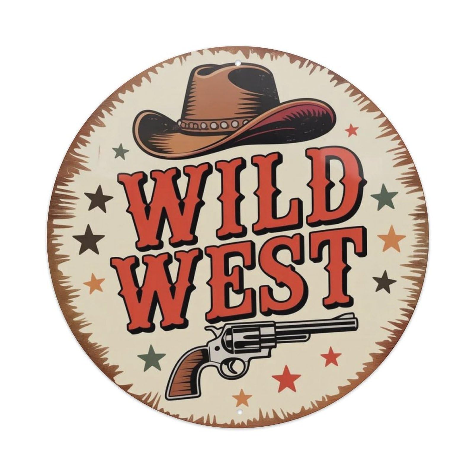 Desert Vibes Western Retro Metal Tin Sign Plaque