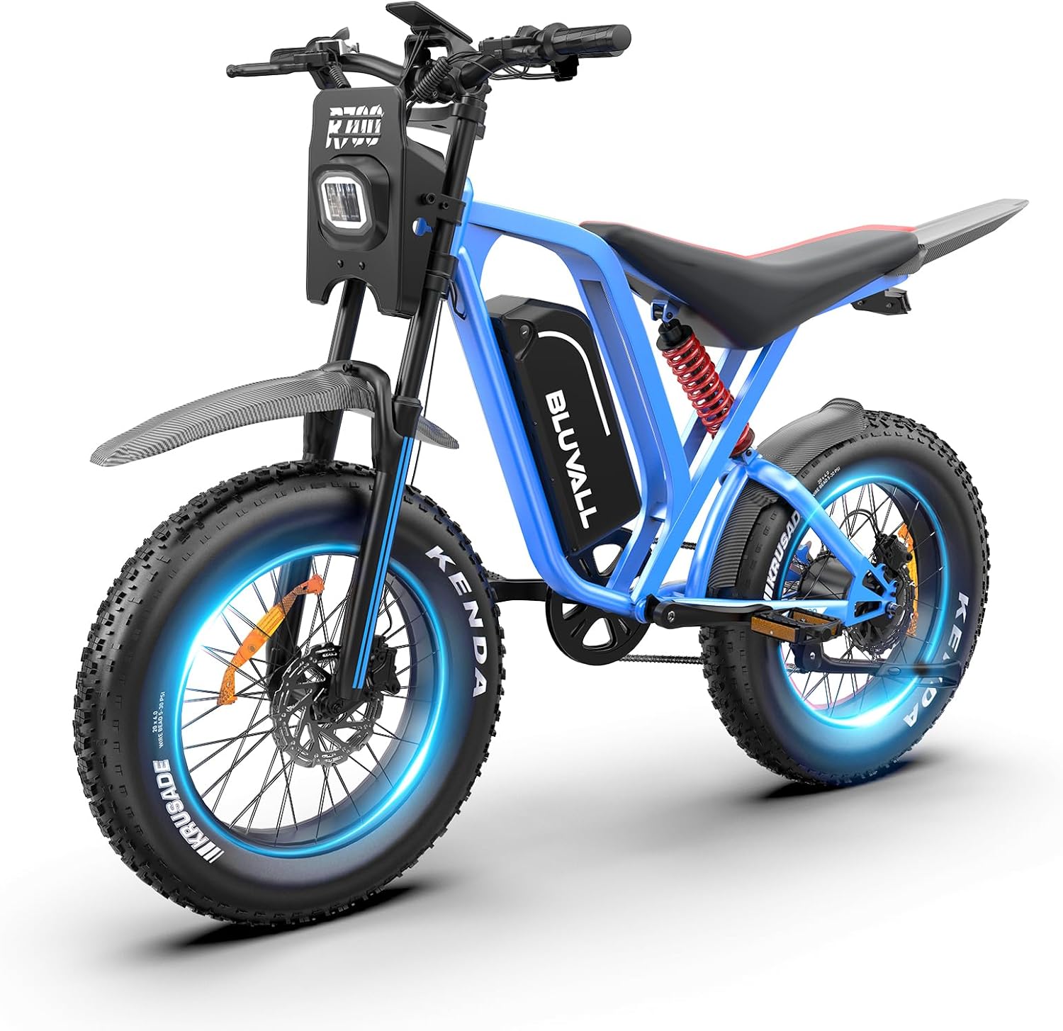 R700 Peak 1500W 20″ x4.0 Fat Tire Electric Bike, 52V 25Ah Battery, 7-Speed, Dual Disc Brakes for Off-Road and City Riding