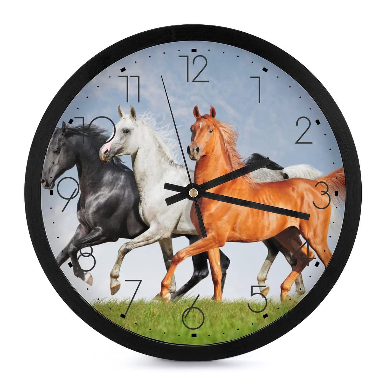 Horloge murale cheval pour salon et chambre : un style nature et rustique