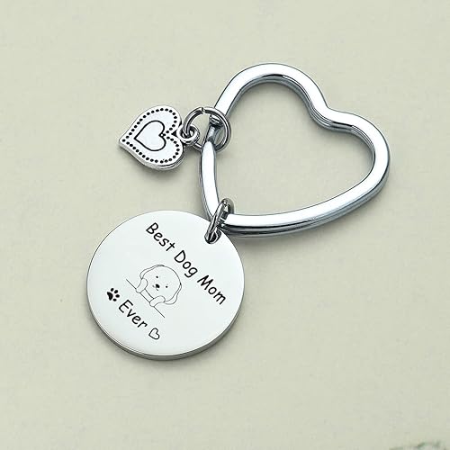 Miniatura 5 de JIUSHUN - Llavero para perro y mamá, joyería veterinaria, para amantes de las mascotas, regalo para el día de la madre, joyería para perros y