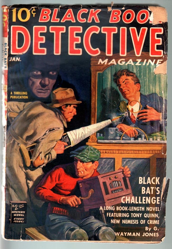 BLACK BOOK DETECTIVE 1940 JANBLACK BATPULPHERO PULPRAREAMPUTEE CVR