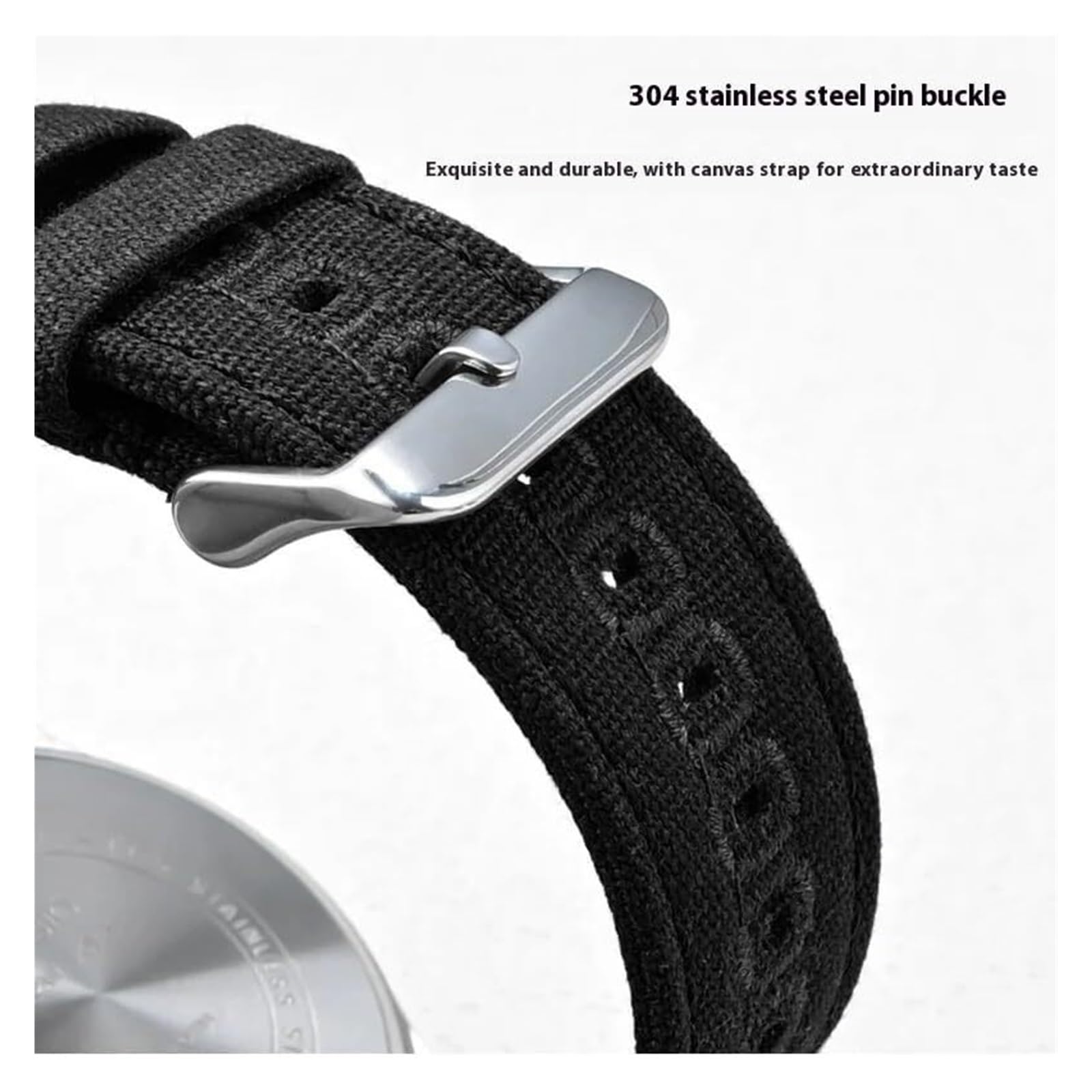 Remplacement du bracelet de la montre intelligente Bracelet en toile de Nylon 18mm 19mm 20mm 22mm 24mm, montre universelle Sport à dégagement rapide