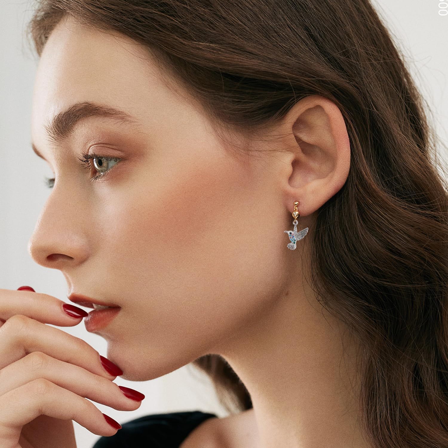 50 Pcs Rhinestone Hummingbird Charms Small Mini Bird Charm Pendant for DIY Jewelry Making Earring Necklace Bracelet - Image 5