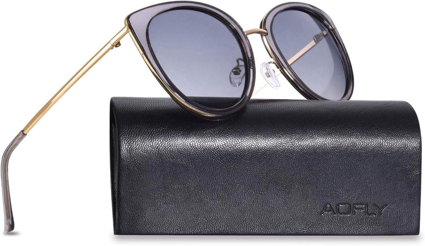 AOFLY Vintage Driving Polarised Sunglasses UV400 Protection Lenses For Women