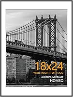 Vista 19 de Homso Marco de póster A1 en color negro, tablero fino de metal A1 con plexiglás acrílico para fotos A2 con paspartú o 23.4 x 33.1 pulgadas sin