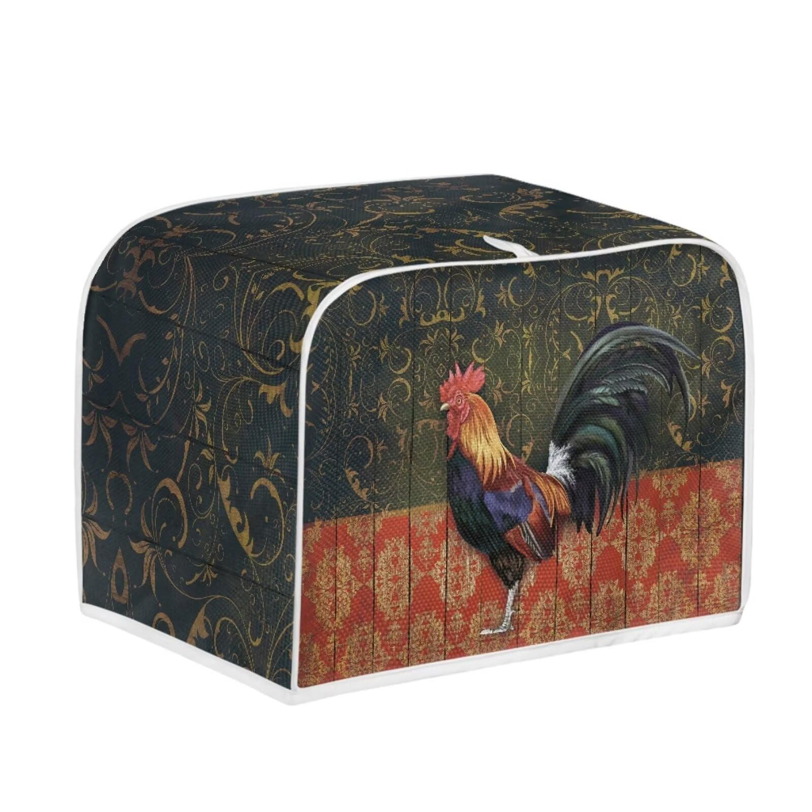 JSLXYYBQ Chicken Rooster Print Toaster Covers for 4 Slice Toasters with Dust and Greasy Protection