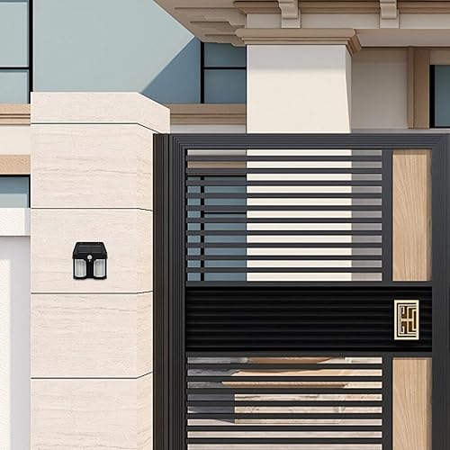 Miniatura 6 de 2 luces solares para terraza, luces solares para exteriores, para patio, valla, pasarela, jardín, decorativas, lámparas de pared alimentadas por