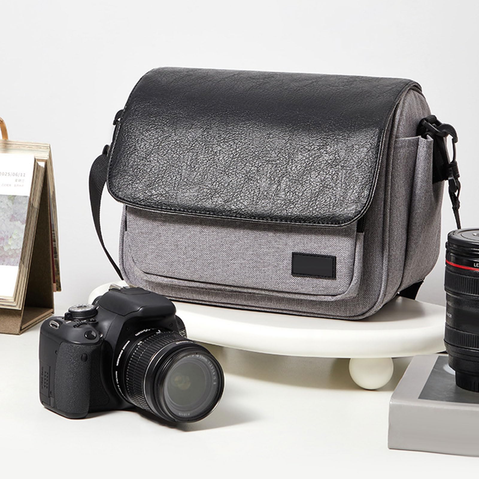 Borsa a tracolla leggera per fotografia all'aperto, con tracolla ergonomica e tasche multiple